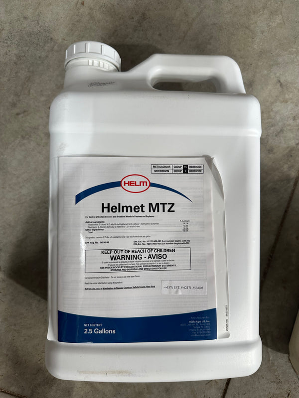 Helmet MTZ residual herbicide - metolachlor & metribuzin for soybean food plots
